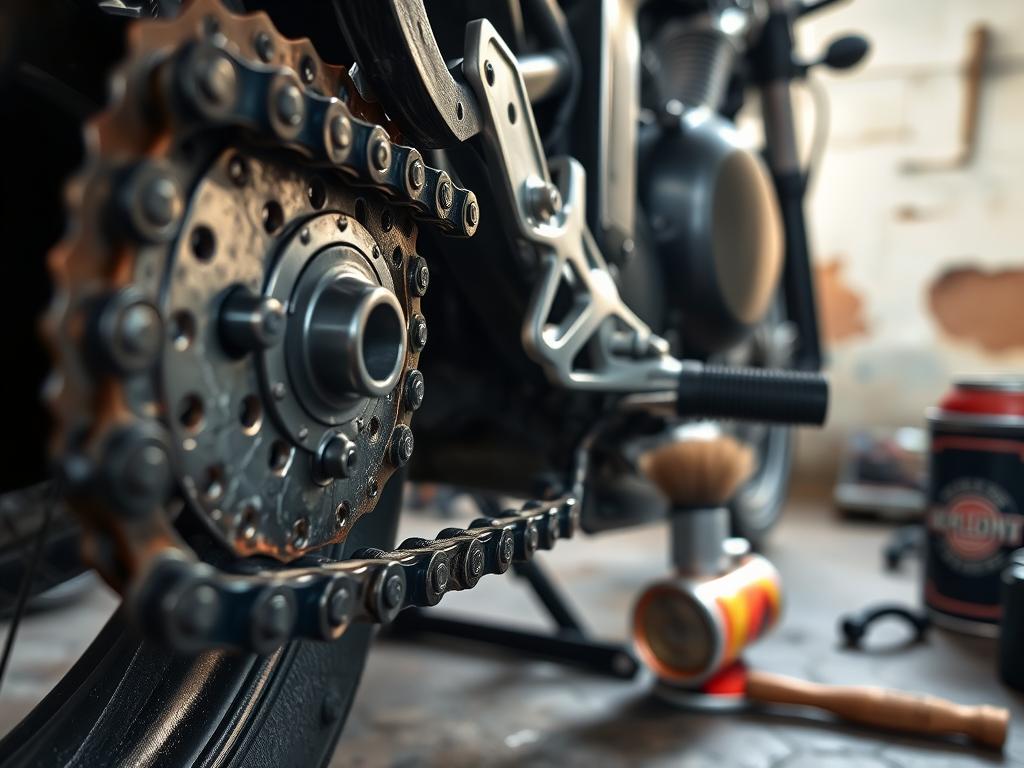 motosiklet zincir bakımı