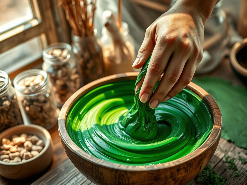 yeşil boya nasıl yapılır